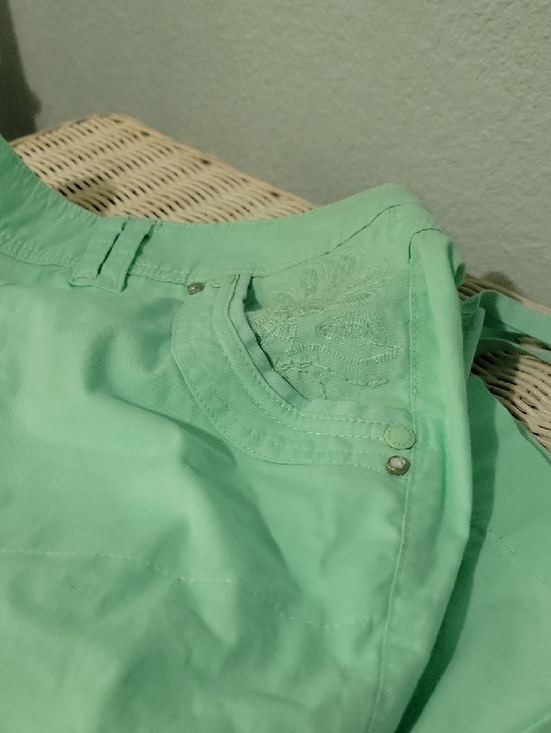 Gloria Vanderbilt Mint Green Capris - Picture 3 of 7